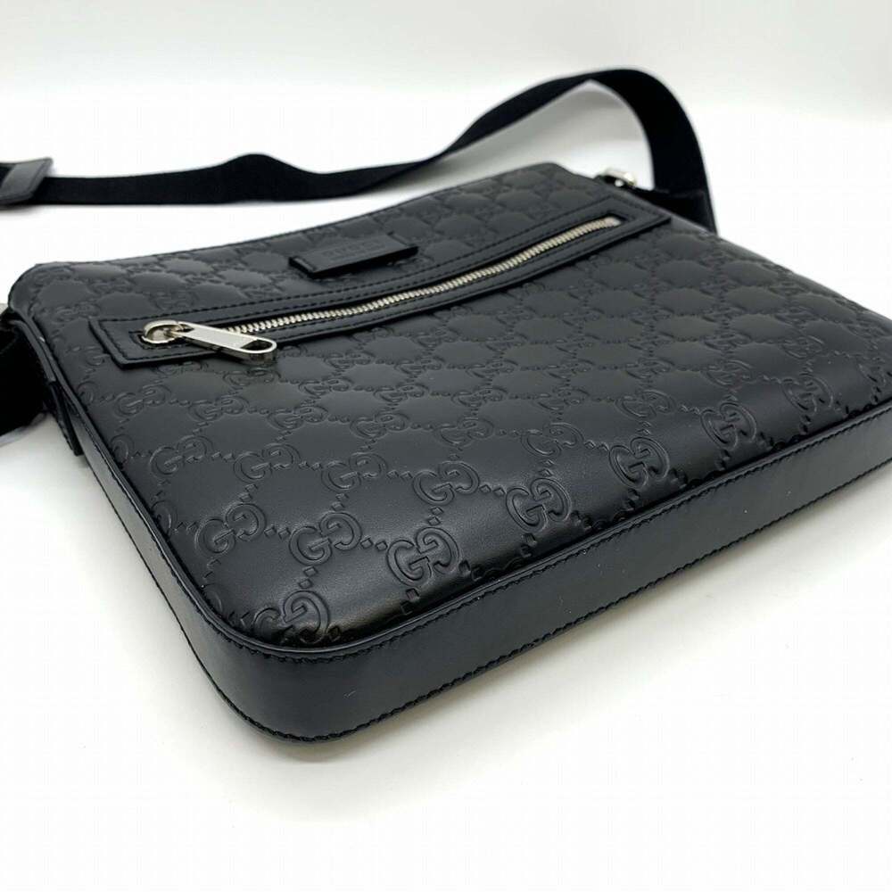 GUCCI Black Leather Shoulder Bag - Picture 4 of 8